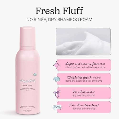Mane Fresh Fluff Dry Shampoo Foam - Volumizing Light Creamy Formula - 7 oz - Variation of THIS listing
