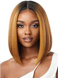 Outre Lace Front Wigs - Melted Hairline Isabella 1B Off Black Synthetic Hair