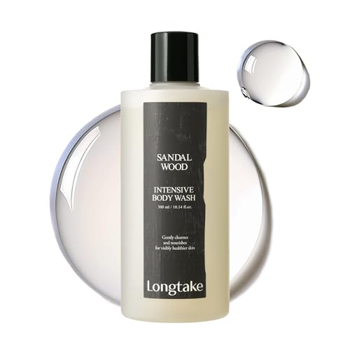 LONGTAKE Sandalwood Intensive Body Wash 10.1 fl oz – Hydrating, Barrier-Strengthening