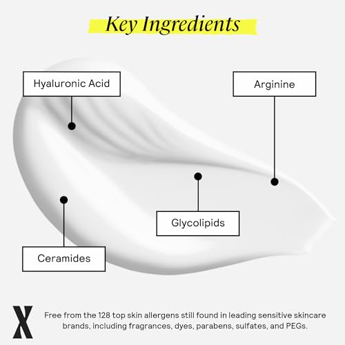 Moisturizing Cream for Sensitive Skin & Eczema Relief - Ceramides & Hyaluronic Acid