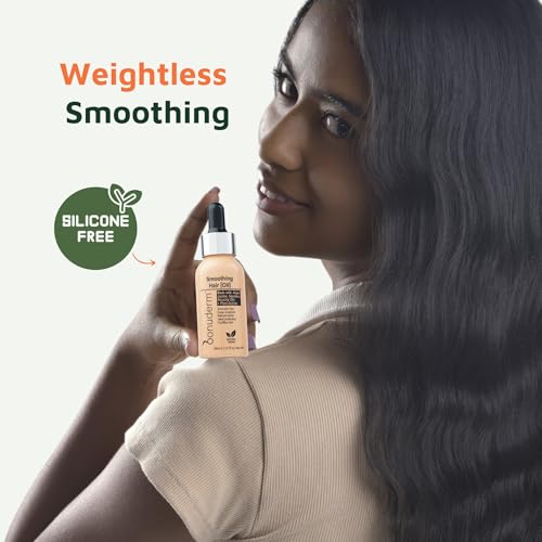 Lightweight Silicone-Free Hair Oil for Frizz Control & Heat Protection - 1.3 Fl oz