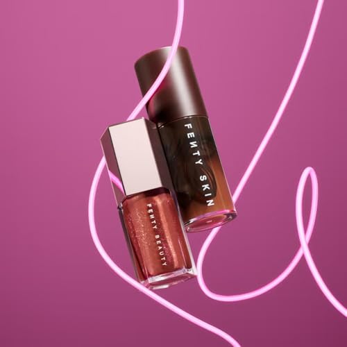 Lip Gloss and Lip Oil Duo - Chocolate Scent, Hydrating & Shiny Lip Care