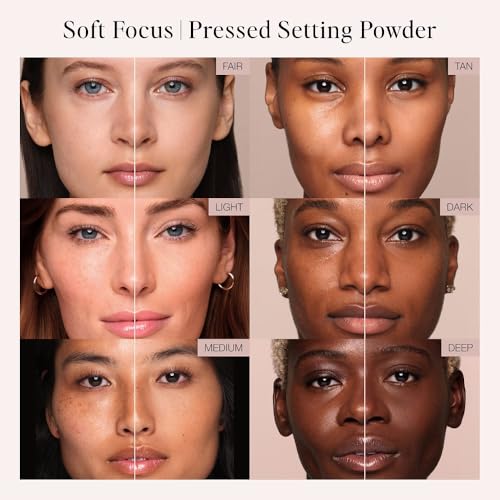 Jouer Soft Focus Hydrate + Set Powder ? Talc-Free, Vegan, Lightweight Setting Powder with Hyaluronic Acid, Vitamin E & Allantoin? Universal Translucent Finish, Limited Edition Design & Gift Pink Pouch