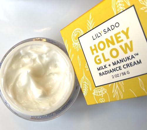 HONEY GLOW Radiance Cream - Manuka Honey Face Moisturizer with Coconut & Apricot, Anti-Aging 2 oz