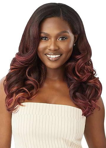 Outre Big Beautiful Hair Leave Out Wig 20" Dominican Body Curl Jet Black