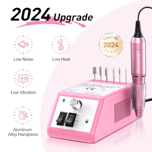 Professional 20000RPM Electric Nail Drill Pink - Manicure & Pedicure Tool