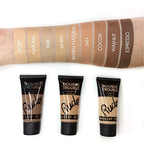 Rude - Double Trouble Foundation + Concealer - Linen