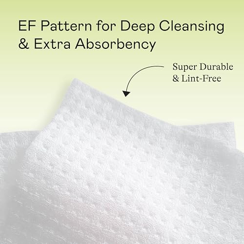 Doc & Glo Face Towel Wipes, Dry Disposable Face Towels, Perfect For Cleansing, Toning & Makeup Removal (Pack of 100)