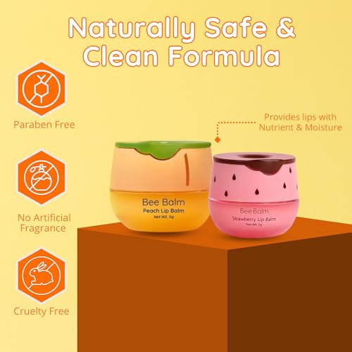 Bee Balm Lip Balm with Propolis & Honey - Hydrating & Nourishing for Dry Lips