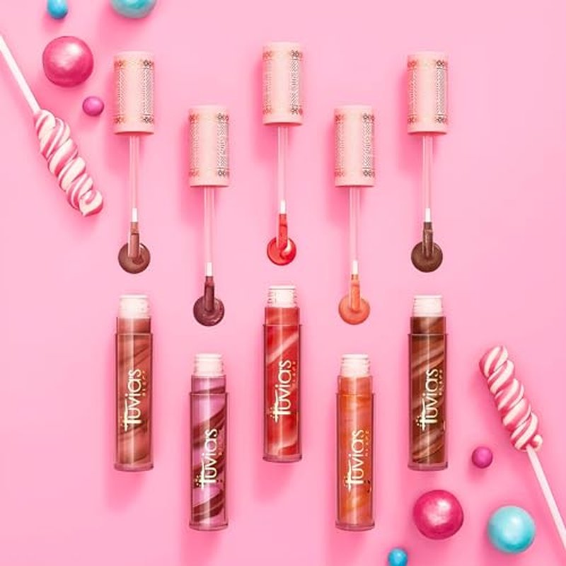 Juvia's Place Candy Shop Lip Gloss: Bubblegum - High-Shine Plumper for a Hydrating & Non-Sticky Glossy Pout, For a Moisturizing and Long-Lasting Creamy Plump & Nourished richly Glow