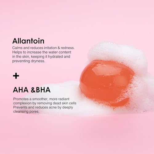Naisture Bebare Jelly Ball Duo (2pc): Daily Face Wash Korean Skin Care Cleanser in Peachy Pink and Fresh Aqua