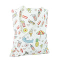 Canvas Tote Bag Girls Linen Drinks Gift Bags Inner Opening Strap Zipper Canvas Bags Accessories Tote Bag for Women