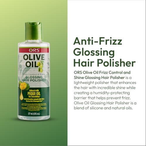 ORS Olive Oil Anti-Frizz Glossing Hair Polisher 6.0 Ounce (Pack of 4)