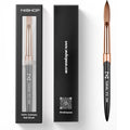 M ? Regal 100% Kolinsky Acrylic Nail Brush | Professional Acrylic Nail Sculpting & Application Brush | Premium Nail Art Tool for Nail Technicians & Artists (#18)