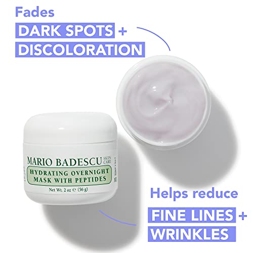 Hydrating Overnight Peptide Mask for All Skin Types - Anti-Aging Sleep Mask 2oz