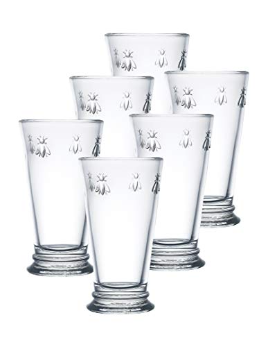 La Rochere Napoleon Bee Double Old Fashioned Glasses Set of 6 - 15 Oz French Design