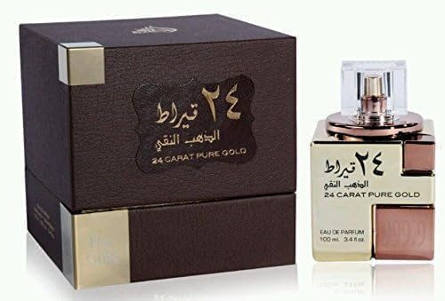 24 Carat Pure Gold Unisex Eau de Parfum Spray - 3.4 Fl Oz Pack of 2