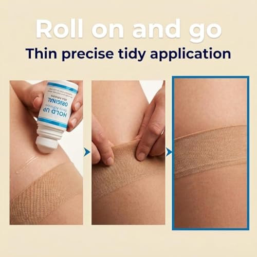 Hold Up Body Adhesive Roll-On - Skin & Clothing Glue for Dancers & Cosplay - 4 Pack