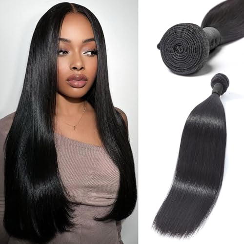 Silky Straight Human Hair Extensions 20 Inch - 12A Virgin Brazilian Bundles