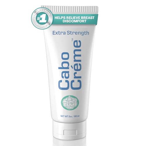 CaboCr?me Extra Strength Cabbage Breast Cream - 2X Strength for Engorgement Relief and Breastfeeding Weaning Support - Dry Up Breast Milk - OB-GYN Created & Breastfeeding Mother-Approved - 2 oz