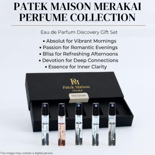 Patek Maison Merakai Unisex Perfume Set - 0.08 Fl Oz x 5 Vials, Discovery Mini EDP Gift