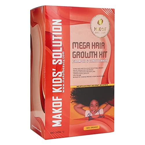 Kids Hair Growth Shampoo & Conditioner Set with Natural Oils - Nourishing & Hydrating