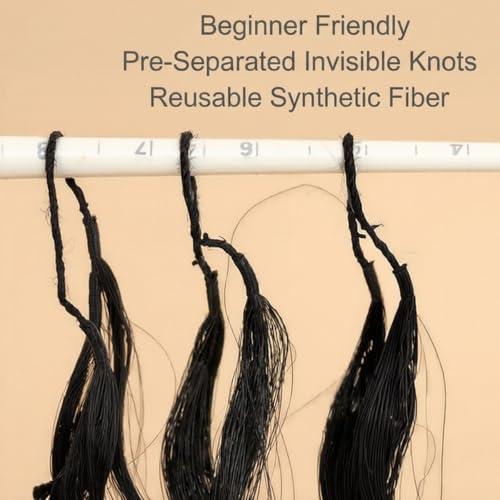 Deep Wave Synthetic Crochet Hair Extensions - 10 Inch, 100g Natural Black #1B