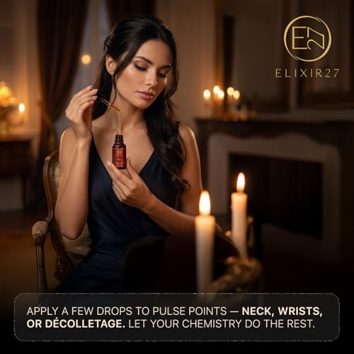 ELIXIR27 Pheromone Perfume Oil for Women, Vanilla Raspberry Jasmine, 0.7 Oz