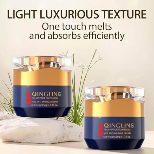 Qingling Face Cream 2 Pack - Wrinkle Removal, Tightening & Moisturizer for Face, Neck & Eye Area