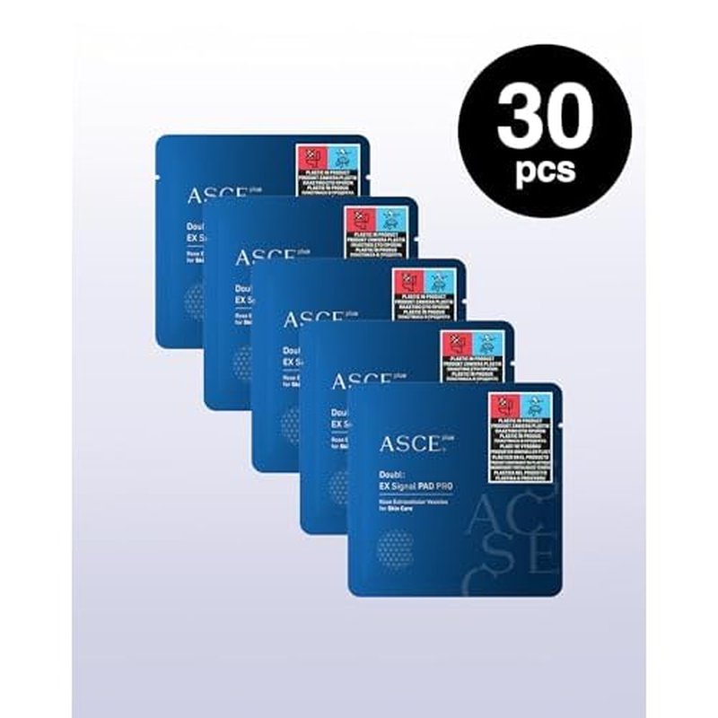 ASCE+ EX Signal Pad PRO - Treating Dark Spots, Wrinkles & Dull Skin - Hydrating & Exfoliation Facial Treatment with Exosome ? 30 Count