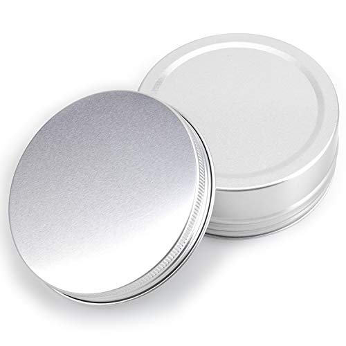 24 Pack Aluminum Storage Tin Cans 8oz with Screw Top Lids - Multipurpose Organizers