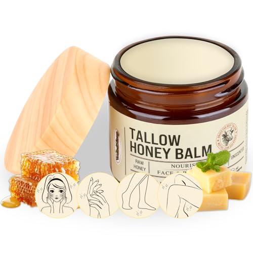 Organic Grass-Fed Butter & Honey Moisturizing Cream Natural Hydrating Cream for Silky Smooth Skin Suitable for Eczema & Baby Skin Care Handcrafted Nourishing Butter Cream Gift ? 2 oz. Size