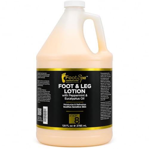 FootSpa Multi-Purpose Pedicure & Massage Lotion 128 oz - Relaxing Skin Moisturizer