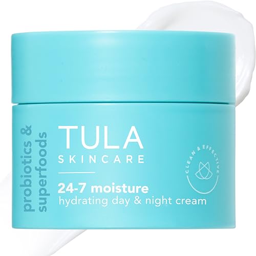 TULA 24/7 Moisture Hydrating Face Cream 0.5 oz - Day & Night Skin Care, Classic Pack