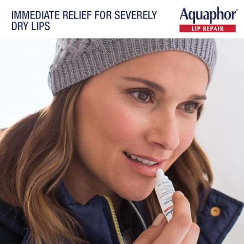 Aquaphor Lip Repair Set - 6 Pack, Fragrance-Free Soothing Lip Balm with Vitamins & Shea Butter