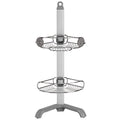 Simplehuman Corner Shower Caddy - Stainless Steel & Anodized Aluminum, Adjustable Shelves