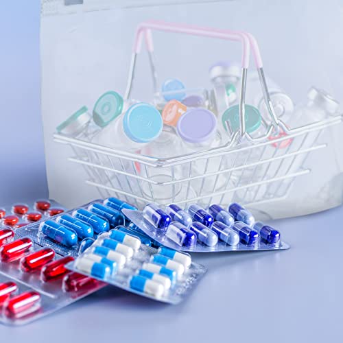 Bokon 100 Pcs Small Toiletry Bags Bulk, 5.12 x 8.11 Inches Clear Cosmetic Makeup Bags with Zipper Travel Pouches for Women Waterproof Transparent PE Storage Organizer for Swimsuit Bikini Vacation