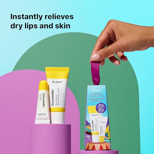 Dr.Jart+ Ceramidin Moisture Set – Barrier Cream + Lip Balm Ornament Gift, Travel Size