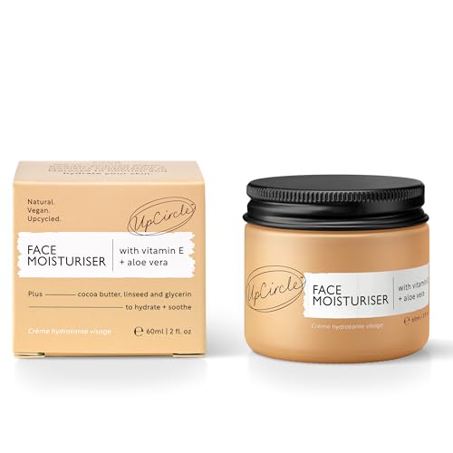 UPCIRCLE Natural Face Moisturizer with Argan Powder Vegan Daily Hydrating Cream
