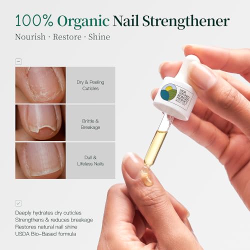 Organic Bio-Based Nail & Cuticle Oil with Black Rose Extract - 1 Fl Oz
