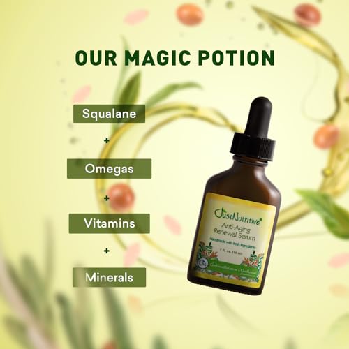 Anti-Aging Face Serum for Men & Women - Hydrating Renewal Serum with Natural Oils