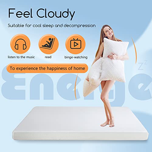 Twin Gel Memory Foam Mattress 5 Inch Medium Firm Support Cooling Bed