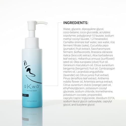 4Life - aKwa Oil to Foam Cleanser - Fermented Green Tea, Rice Ferment & Sea Water Cleanse, Moisturize & Refresh Skin - Plant-Based Formula - 3.4 fl oz