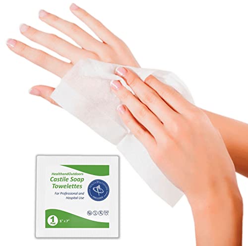 HAO Castile Soap Cleansing Wipes - 125 Count, Gentle, Individually Wrapped