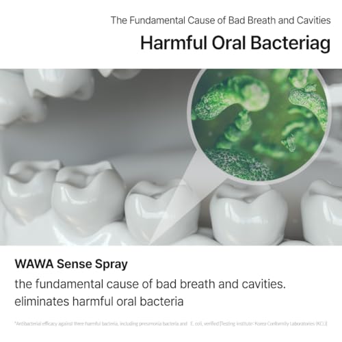 ROROBELL Wawa Sense Spray Oral Freshener Pack of 5 1/3 Fl Oz - Fights Bad Breath