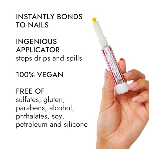 Beauty Secrets Drip & Clog Proof Nail Glue 2-Pack for Strong, Mess-Free Manicures
