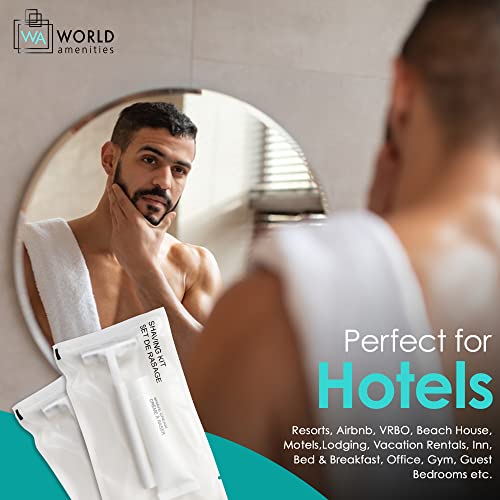 Hotel Shave Kit with Razor and Moisturizing Cream - 48 Pack, Clear Frosted Sachet (Variation of THIS listing)