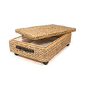 Happimess Chett Underbed Storage Bin Wheels 26 Inches Natural Bohemian Style