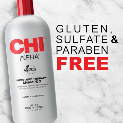CHI Infra Hydrating Shampoo 32 Oz - Gently Cleanses & Repairs Damaged Hair