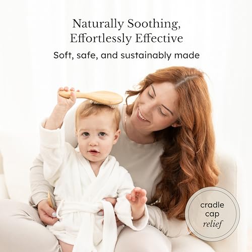 Baby Bamboo Hairbrush and Comb Set - Gentle Toddler Hair Care